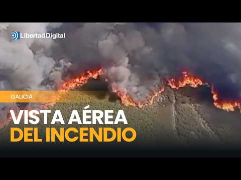 Impactantes imágenes aéreas del voraz incendio en La Coruña