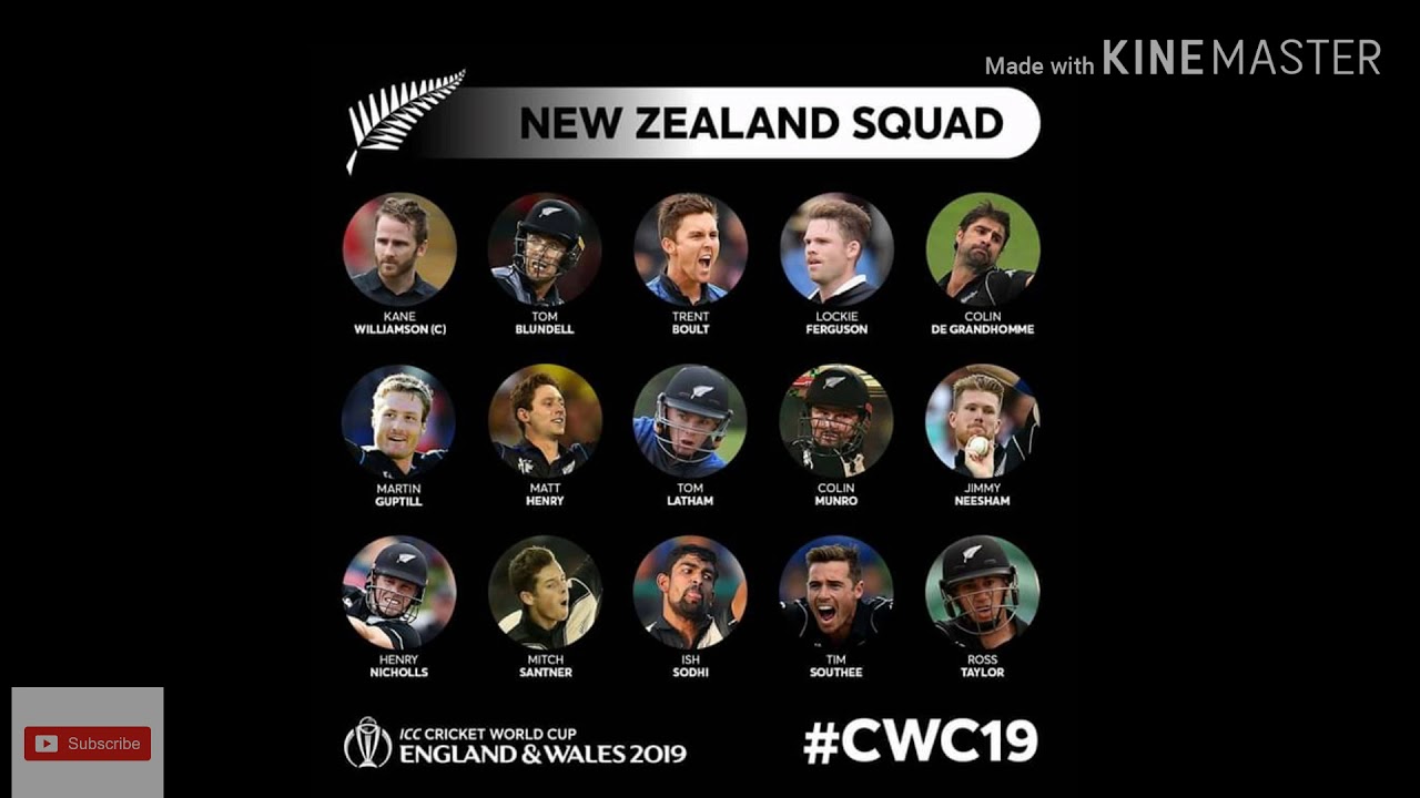 ALL Countries cricket world cup squad with photos and names and beautiful song YouTube