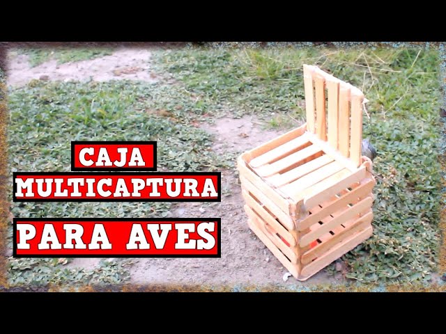 Trampa Automatica Para Aves Con Jaula Automatica y Casera / YMX  SUPERVIVENCIA 