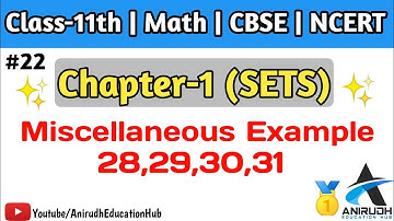 Miscellaneous example-23,24,25 | chapter 1 of class 11th math | Sets | NCERT | CBSE | RBSE