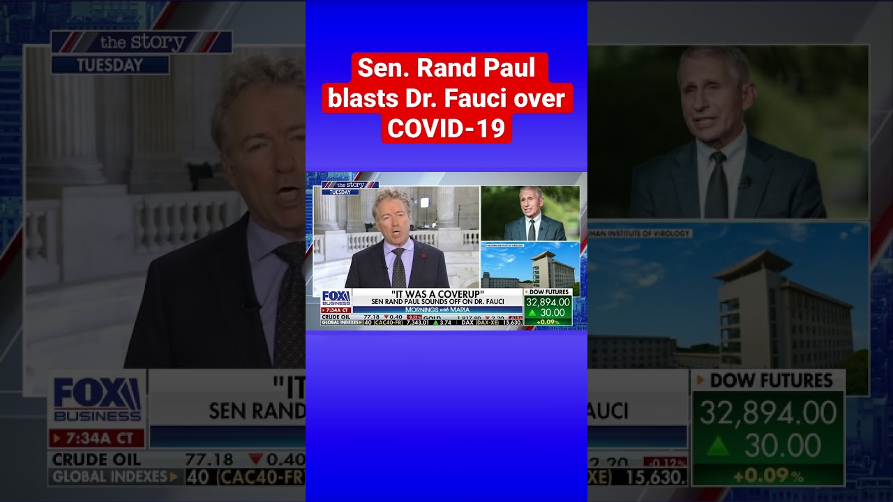صورة فيديو : ‘ELABORATE COVERUP’: Sen. Rand Paul sounds off on Dr. Fauci over handling of COVID-19 #shorts