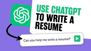 How To Use Chatgpt Prompts To Write A Resume