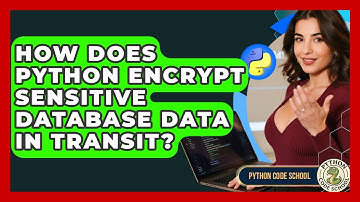 How Does Python Encrypt Sensitive Database Data In Transit? - Python Code School