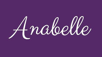 Learn how to Sign the Name Anabelle Stylishly in Cursive Writing