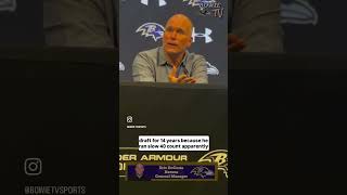 Ravens GM Eric DeCosta speaks on weighting the options between measurables &amp; production #nfl