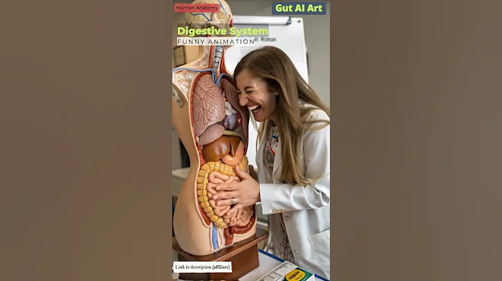 Human Digestive System Funny Animation | Gut Health | Human Anatomy | Gut AI Art | 03
