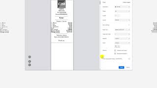 Seting Paper Of Receipt printer Befor Printing [C2MPOS]