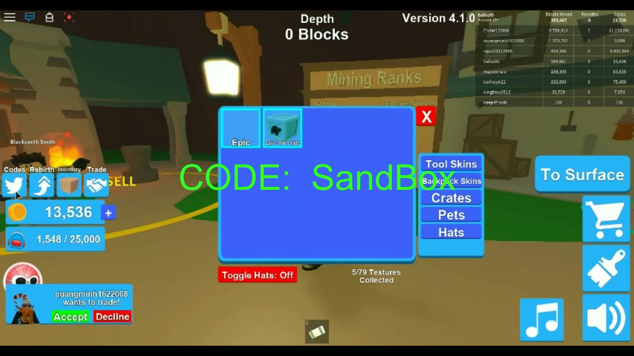 (3 NEW) CODE [⛏️ UPDATE] Mining Simulator - YouTube