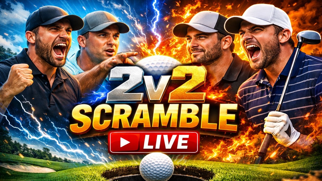 LIVE GOLF - 2v2 Scramble on GSPro - YouTube