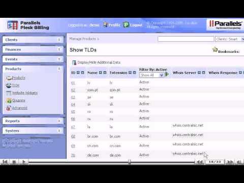 Comment ajouter un nouveau TLD (domaine) dans Plesk Billing