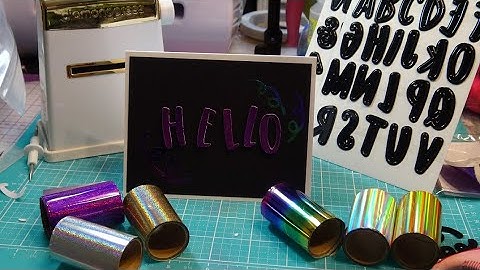 Diamond Press Alphabet Dies with Glitter Foil & Adhesive Kit Review! Now Available on HSN!