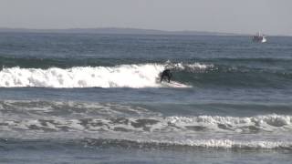 Surfing in Matunuck, Rhode Island
