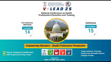 V-LEAD 25 Highlights | National Conference on Health Professions Education & Training #vmrfdu