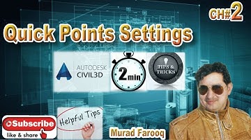 Points Setting, import, Properties in AutoCAD Civil 3D. 2Minutes Tips and Tricks Video #2.