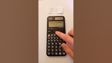 Solve Linear Simultaneous Equations on the Casio fx-991CW Classwiz Calculator. Maths help