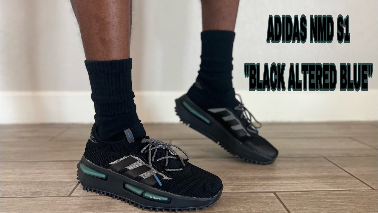 Adidas Originals NMD S1 (Core Black/Core Black/Altered Blue 