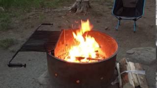 Campfire at West Chicago Creek Campground