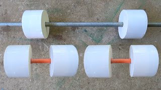 How to Make Homemade Concrete Dumbbell