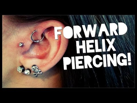 Forward Helix Piercing Tragus Change Youtube