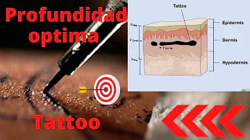 ¿A qué profundidad se clava una aguja para un tatuaje?