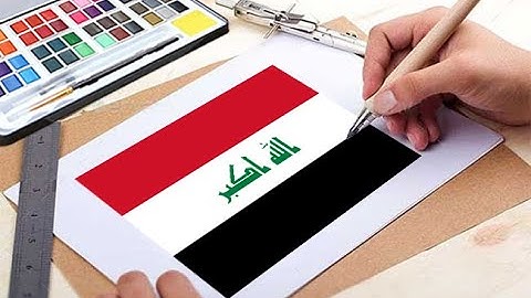 How to draw National Flag of Iraq