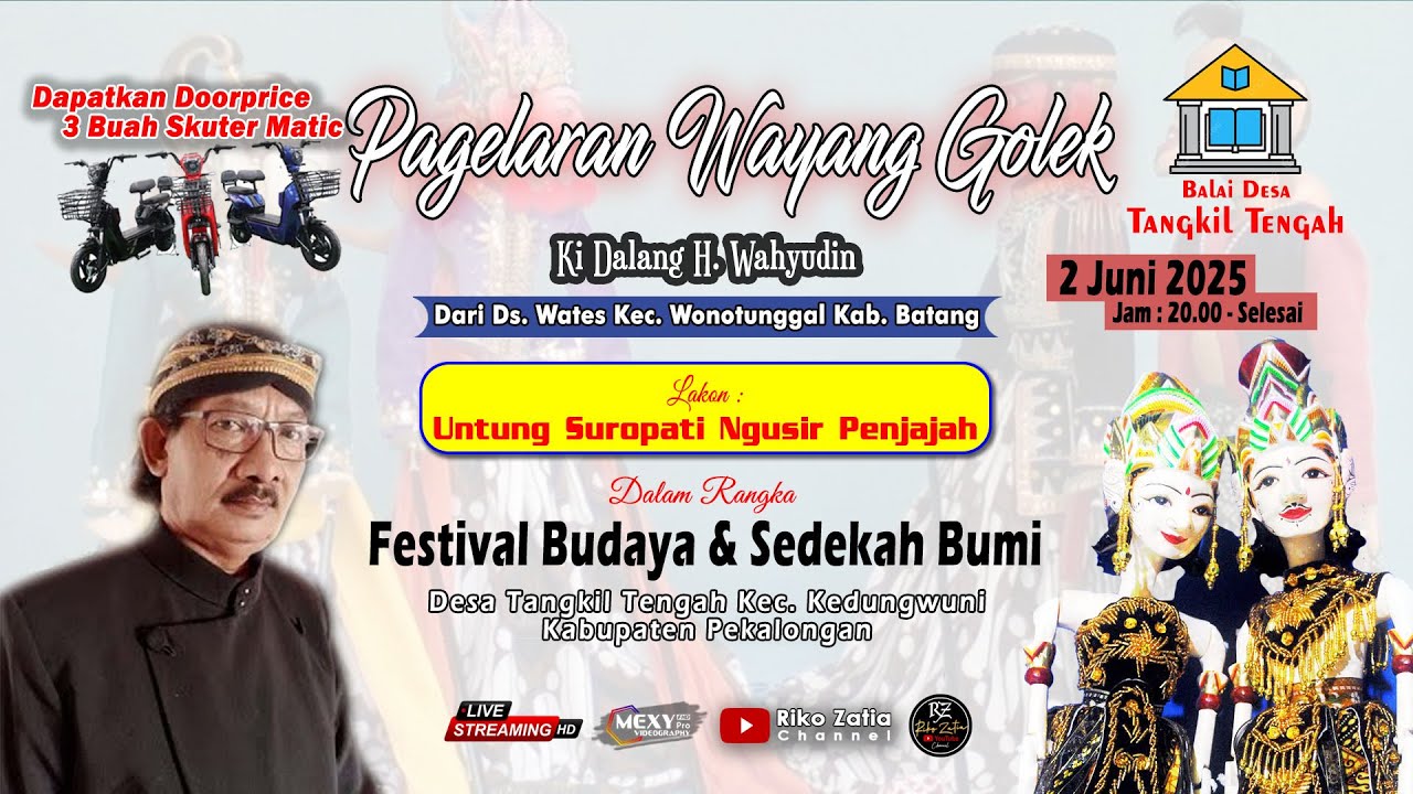 🔴LIVE STREAMING WAYANG GOLEK KI DALANG WAHYUDIN - LAKON UNTUNG SUROPATI NGUSIR PENJAJAH  2 JUNI 2025