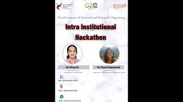 Intra Institutional Hackathon Ayurveda-IIC-Parul University#problemsolving #innovation #mentoring