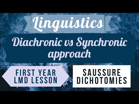 Diachronic vs Synchronic linguistics (Saussure dichotomies) شرح بالدارجة