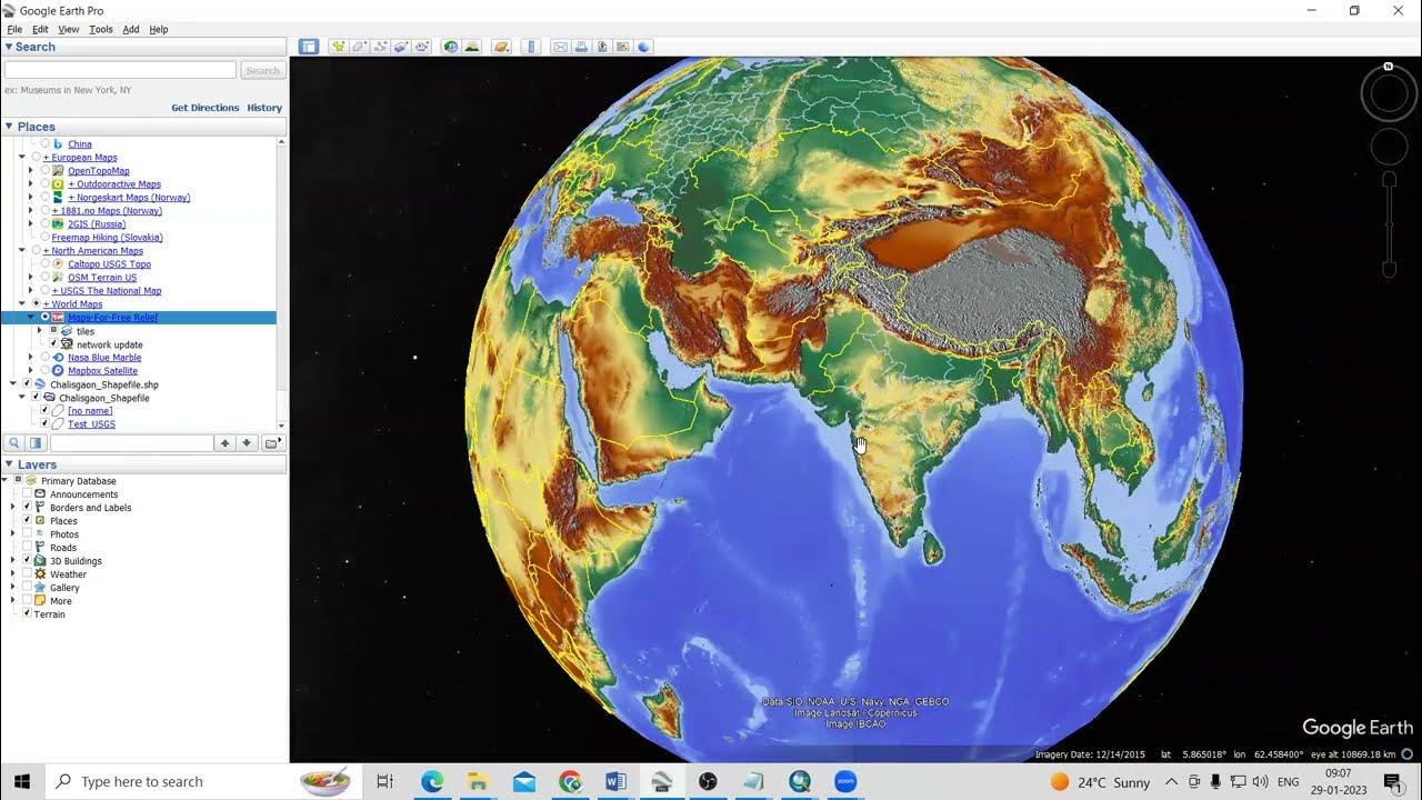 RS & GIS QA36 How to add Relief Map, Open Street Map, and Google maps