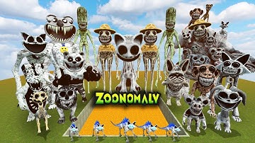 DESTROY ALL FAMILY ZOONOMALY MONSTER in LAVA HOLE - Garry Mod !