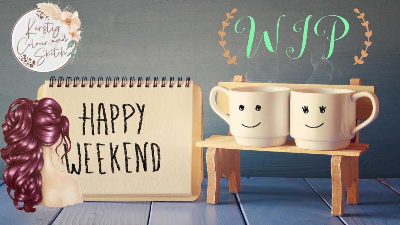 Happy weekend WIP! Wip Wip Hooray! ~Adult colouring