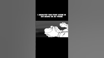 I Animated this fight scene on my phone #animation #flipaclip #shorts #mobileanimation