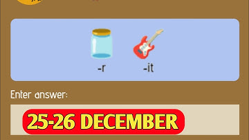 Rebus Of The Day Zoo 25 December | Zoo Rebus Of The Day | Rebus Of The Day Zoo Code