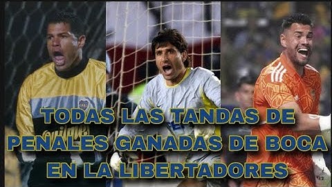 TODAS LAS TANDAS DE PENALES GANADAS DE BOCA EN LA LIBERTADORES