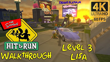 The Simpsons: Hit & Run Walkthrough - Level 3 - Lisa 4K Ultra 60 fps