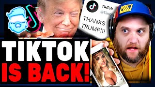 Woke Gen Z RAGES Donald Trump Just Saved TikTok!  TikTok Personally THANKS Donald Trump & Is Back On