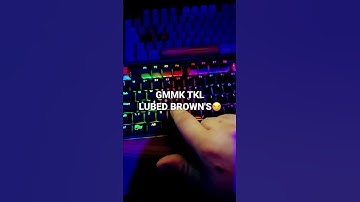 GMMK TKL LUBED GATERON BROWN SWITCHES💕👌