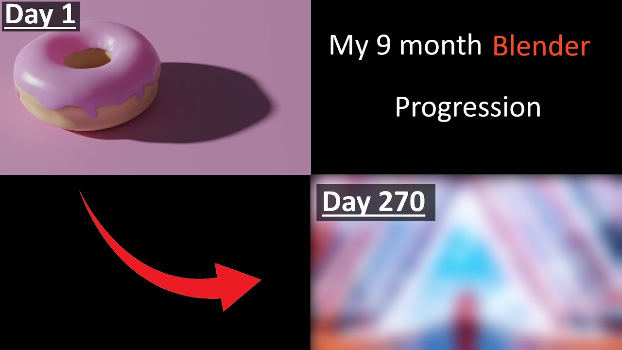 My 9 month Blender progression. - YouTube