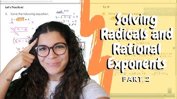 Solving Radicals and Rational Exponents Equations Part 2