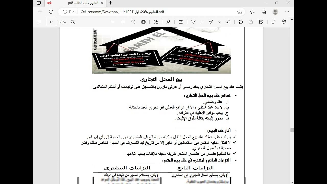 المتجر والمنافسة غير المشروعة الحصة الثالثة جدارات أولى