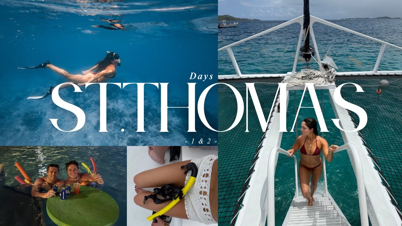 St.Thomas Vlog Days 1 & 2 | snorkeling, beaches & more !!