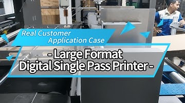 Real Factory Customer Case: 1.2m Large Format Digital Single Pass Printer, 2m Feeding Width.
