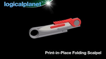 Print-in-Place Folding Scalpel