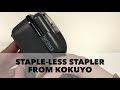 A review of the Harinacs staple less stapler from Kokuyo