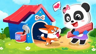 Faxina na casa do bebê panda | babybus game screenshot 1