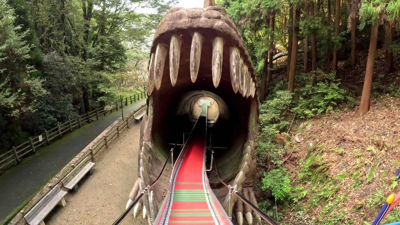 恐竜に食べられた！？阪南市わんぱく王国のローラーすべり台【すべおじ】【大阪府阪南市山中渓】
