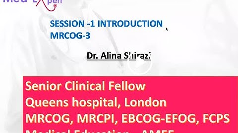 MRCOG 3 | Exam Introduction