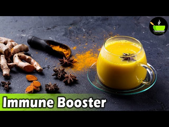 Turmeric Tea | Immune Boosting Tea | Immunity Boosting Recipe | Natural Cold Remedy | Health Drink | She Cooks