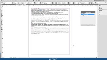 InDesign - Creating and Using Paragraph Styles
