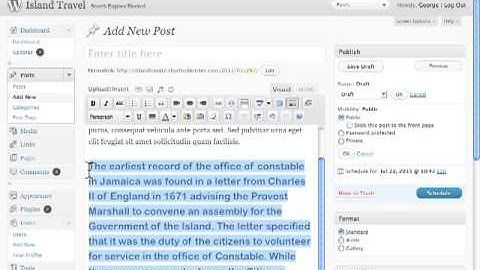 How to Importing Text in Text Editor Wordpress